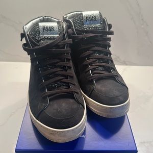 P448 Women’s Skate High Tops. Black. Size 39. EUC.